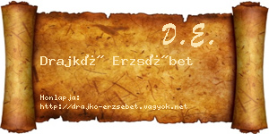 Drajkó Erzsébet névjegykártya